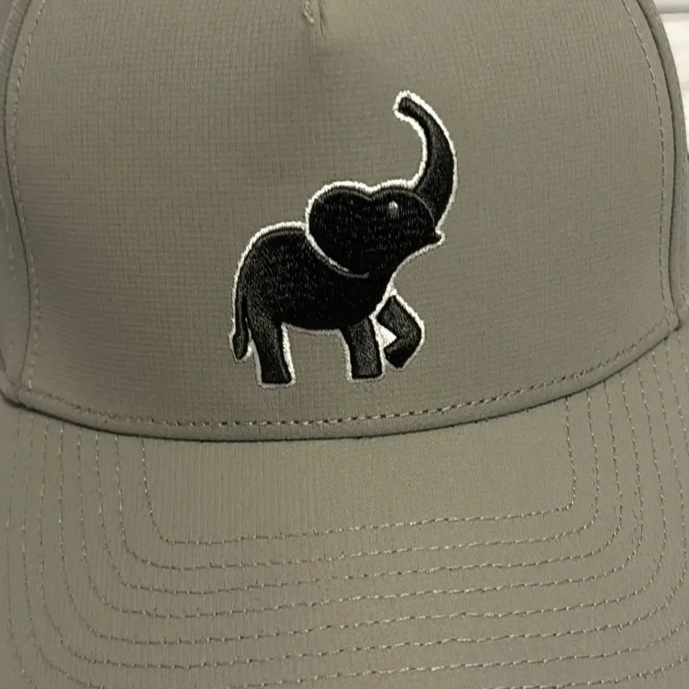 Sweet‎ Rollz gray Elephant Athletic Golf Hat lightweight performance wear